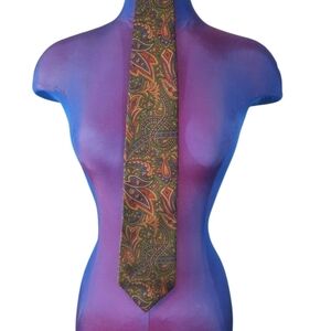 Metropolitan Museum of Art Necktie Paisley 100%‎ Silk Men's